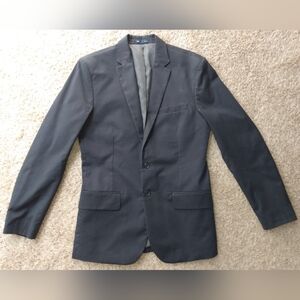 Men's Jacket Suit Blazer Jacket Gap Stripe Navy Small